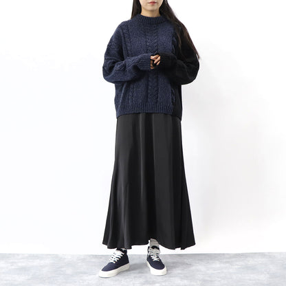 メゾン キツネ スニーカー ハイカット ロゴ ネイビー