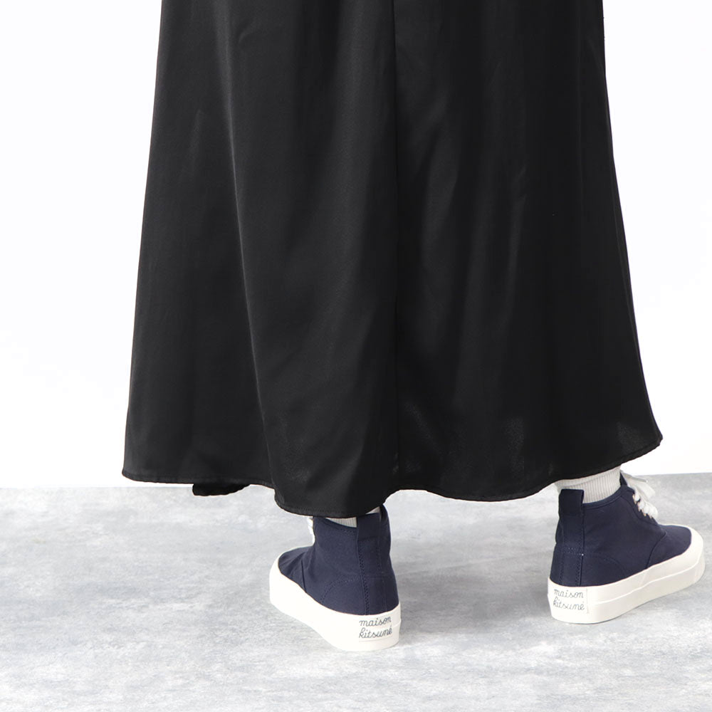 メゾン キツネ スニーカー ハイカット ロゴ ネイビー