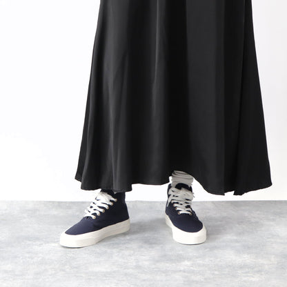 メゾン キツネ スニーカー ハイカット ロゴ ネイビー