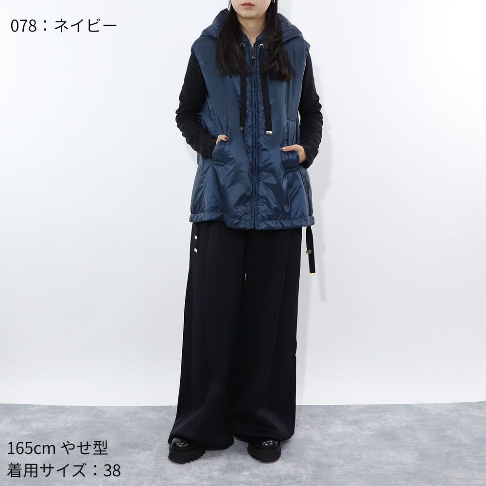 Max Mara アウター ベスト グレー ネイビー 無地 19291094