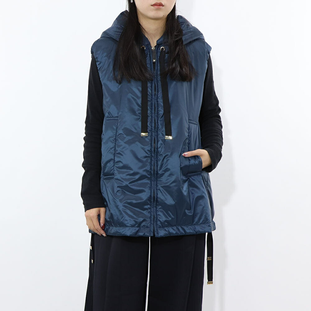 Max Mara アウター ベスト グレー ネイビー 無地 19291094