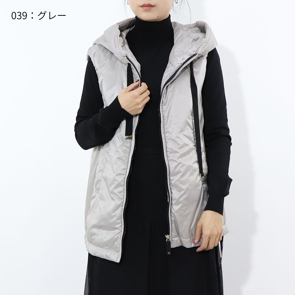 Max Mara アウター ベスト グレー ネイビー 無地 19291094