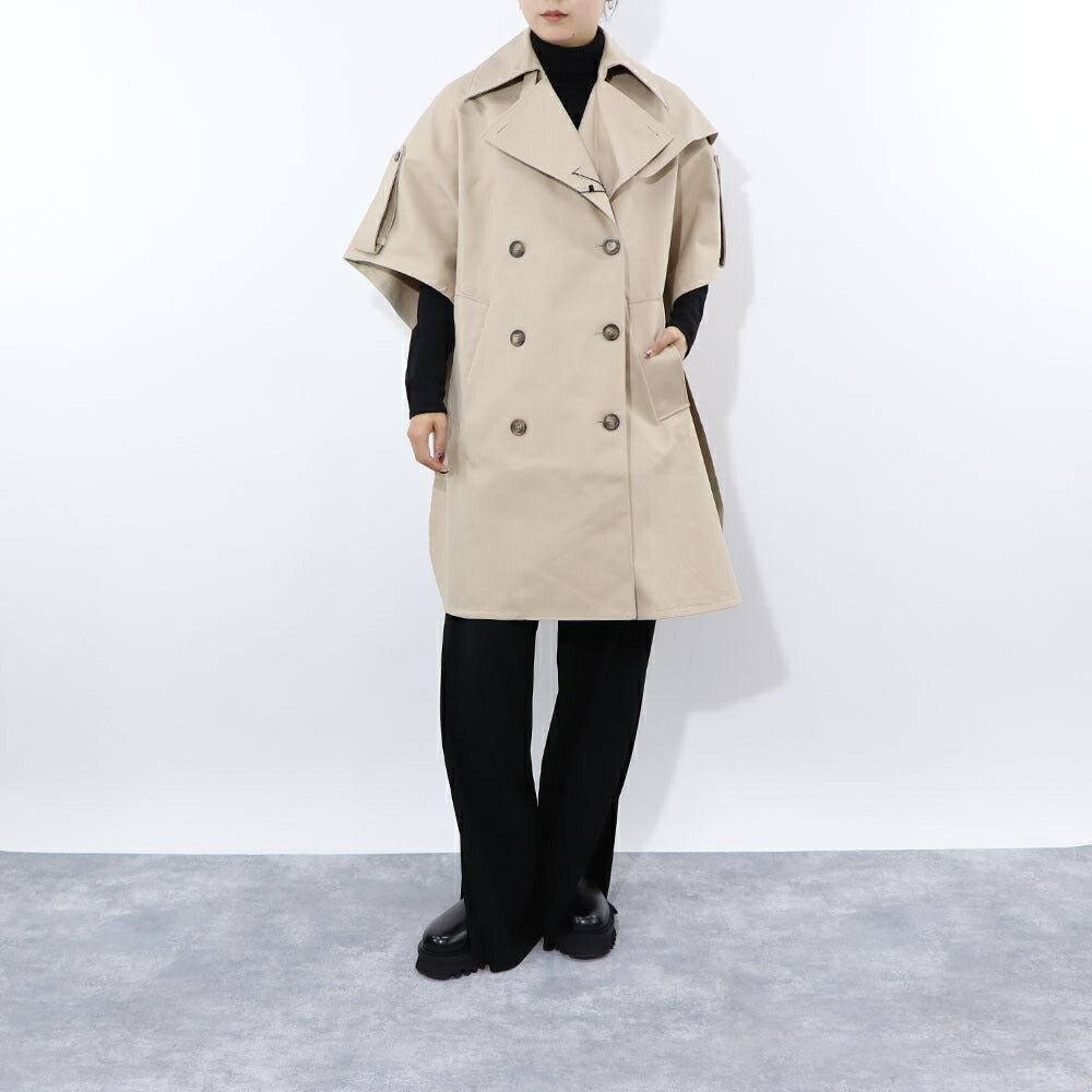 Max Mara アウター コート ベージュ トレンチ ケープ オーバーサイズ 14731161