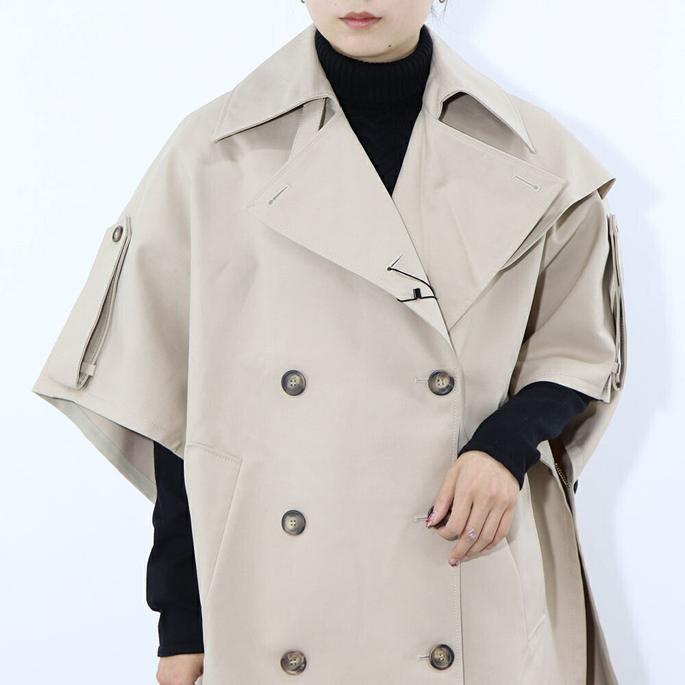 Max Mara アウター コート ベージュ トレンチ ケープ オーバーサイズ 14731161