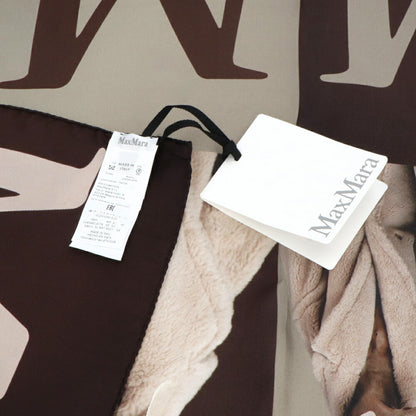 Max Mara スカーフ ブラウン系 シルク 大判スカーフ ウィリアムウェグマン 45461337