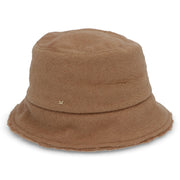 Max Mara キャメル キャメルヘア シルク バケットハット ボア 45760833