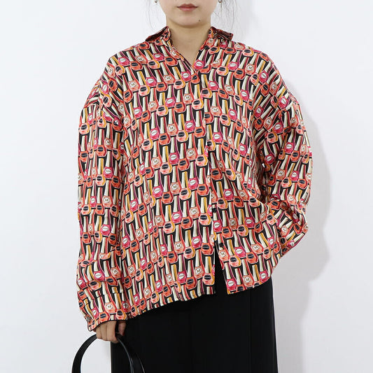 Max Mara ブラウス ピンク系 シルク マニュキュア ネイル 11161039