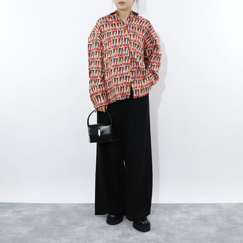 Max Mara ブラウス ピンク系 シルク マニュキュア ネイル 11161039