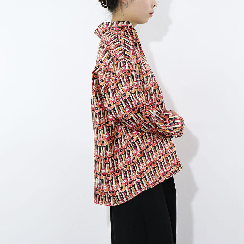 Max Mara ブラウス ピンク系 シルク マニュキュア ネイル 11161039