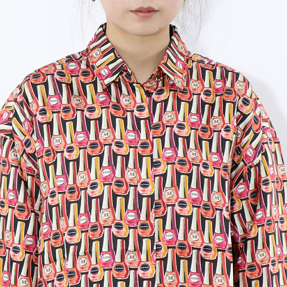 Max Mara ブラウス ピンク系 シルク マニュキュア ネイル 11161039