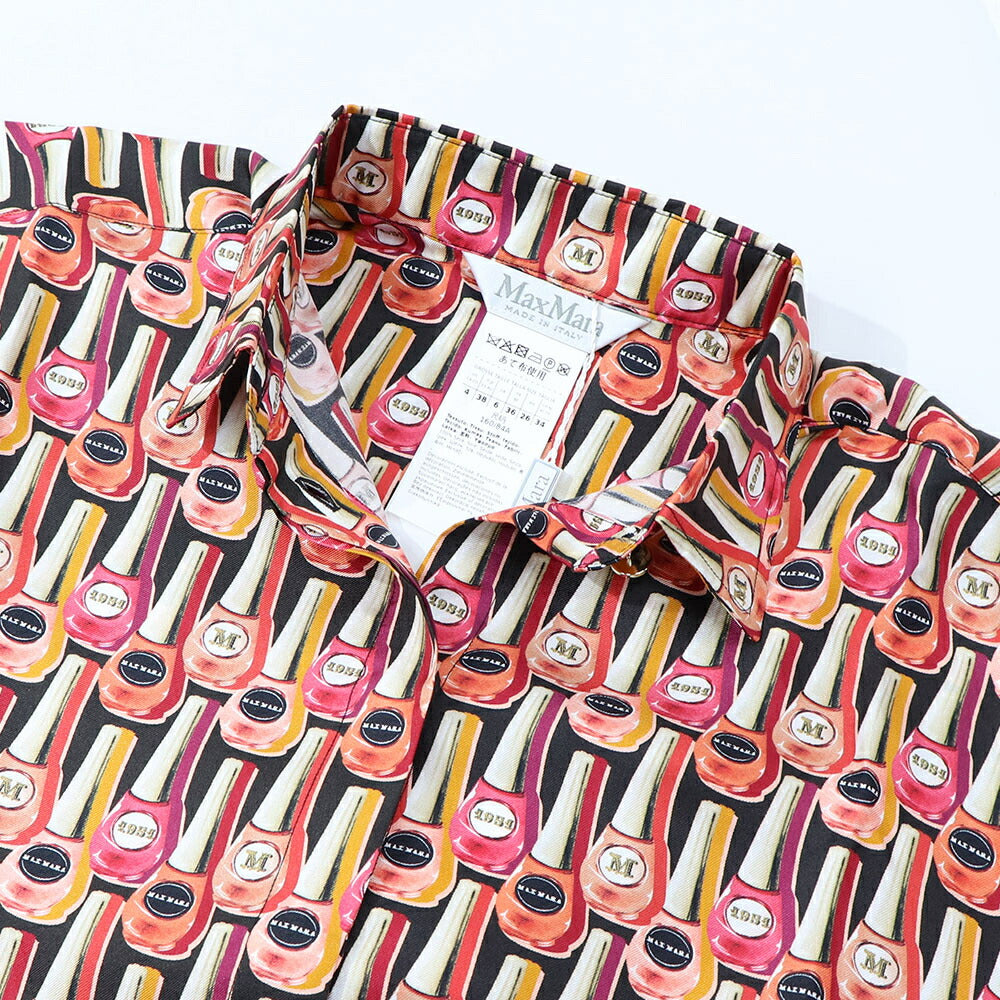 Max Mara ブラウス ピンク系 シルク マニュキュア ネイル 11161039