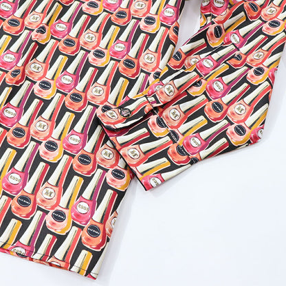 Max Mara ブラウス ピンク系 シルク マニュキュア ネイル 11161039