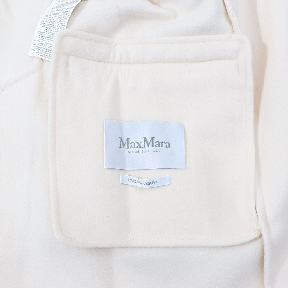 Max Mara ベスト・ジレ ホワイト フリンジ ベストコート ミディアム丈 11281011