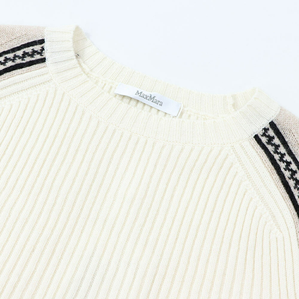 Max Mara ニット ホワイト カシミヤ ウール 11361031