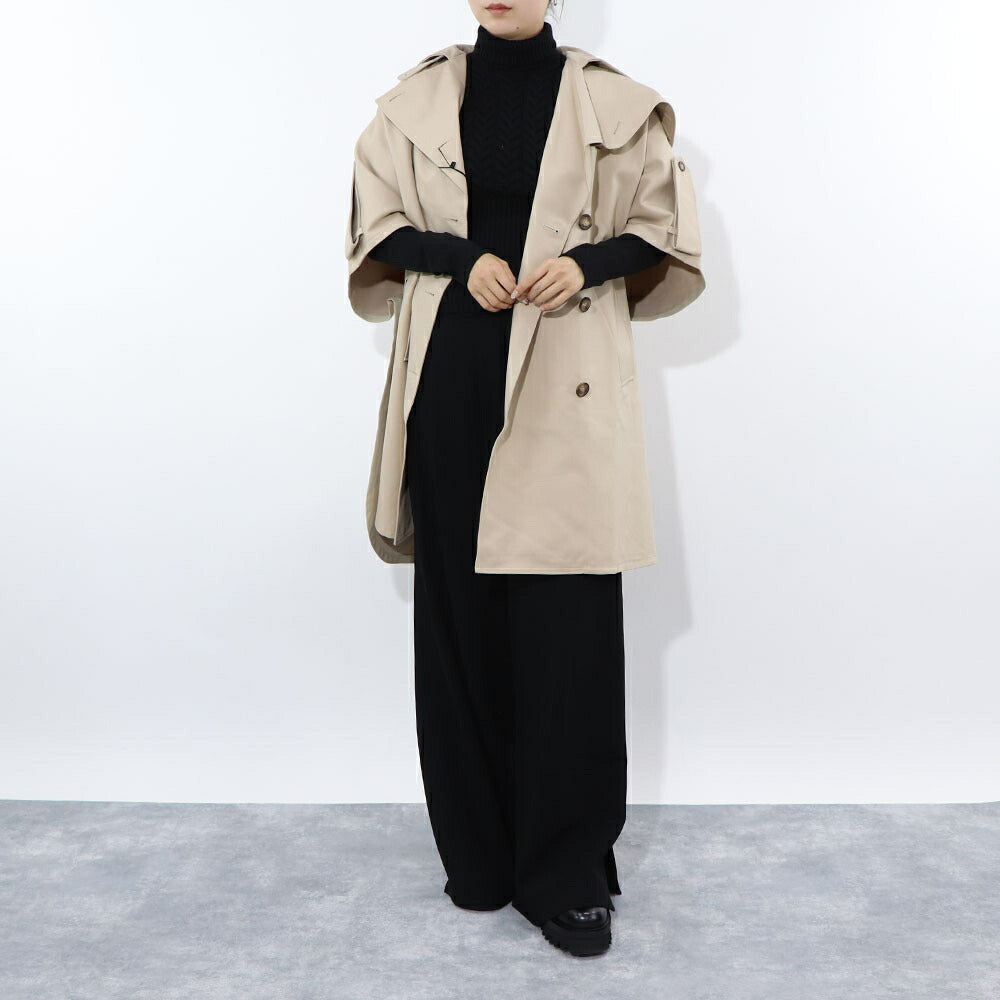 Max Mara ニット ブラック パフスリーブ クロップド丈 タートルネック 11361061