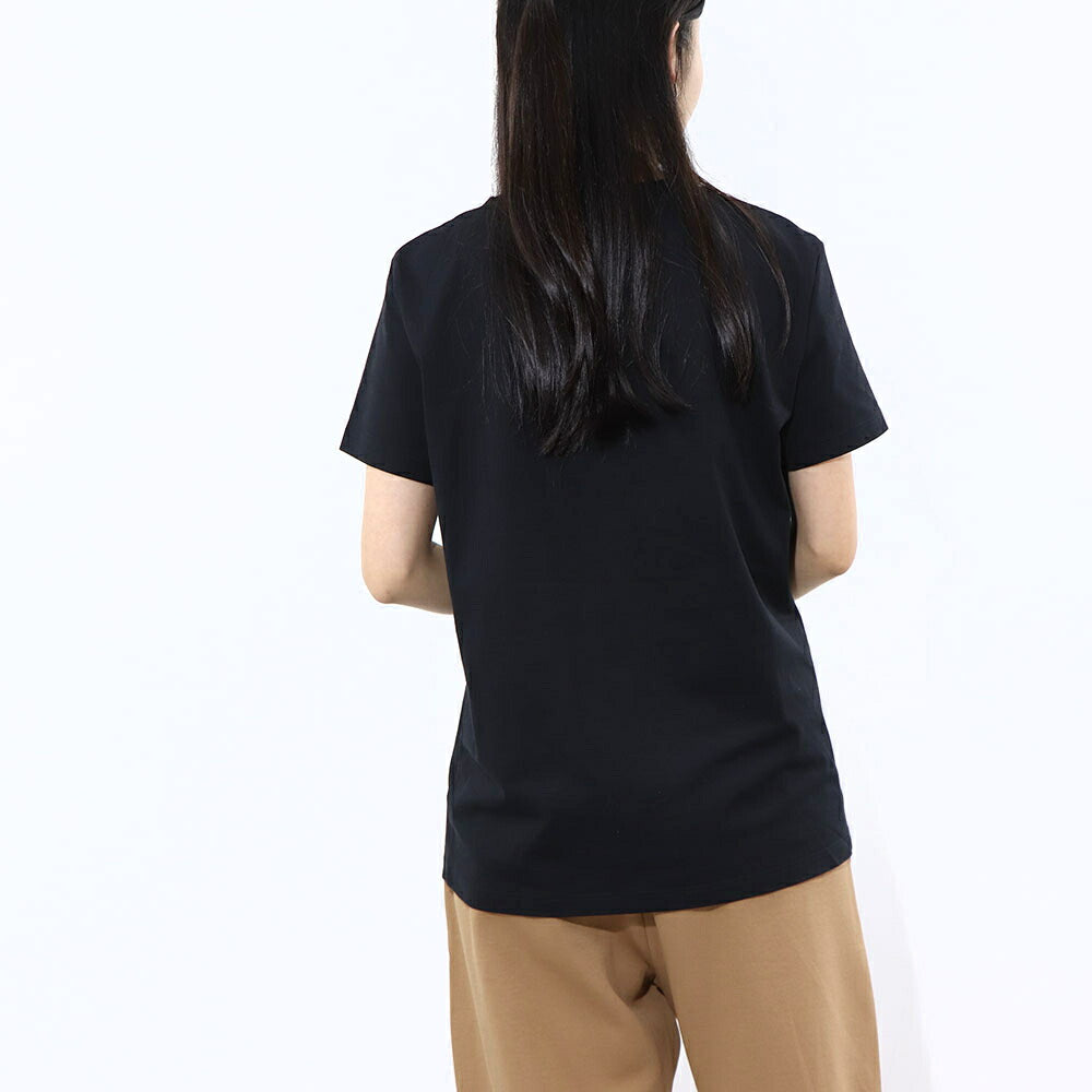 Max Mara Tシャツ ブラック ビジュー ラインストーン ロゴ 半袖 11941011