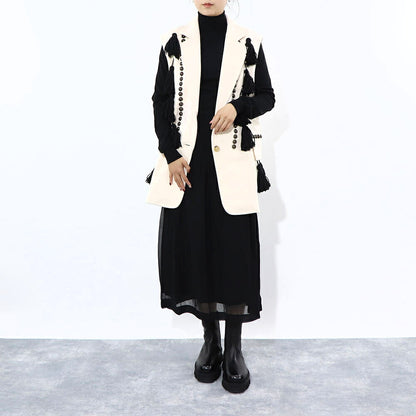 Max Mara ワンピース ブラック ニットワンピース ハイネック 無地 ロング丈 12210931