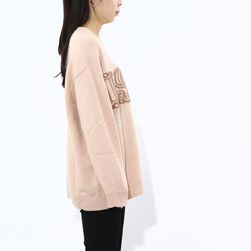 Max Mara ニット ピンク ウール カシミヤ ロゴ ニット 13660733