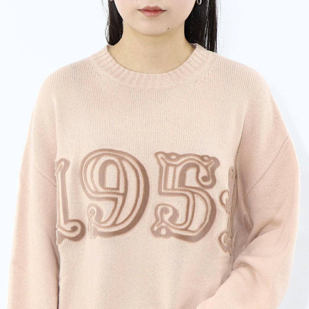 Max Mara ニット ピンク ウール カシミヤ ロゴ ニット 13660733