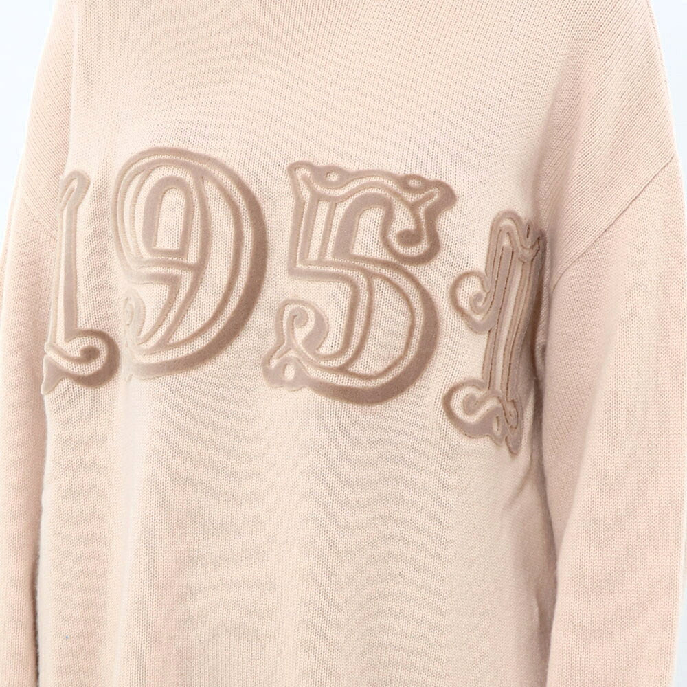 Max Mara ニット ピンク ウール カシミヤ ロゴ ニット 13660733