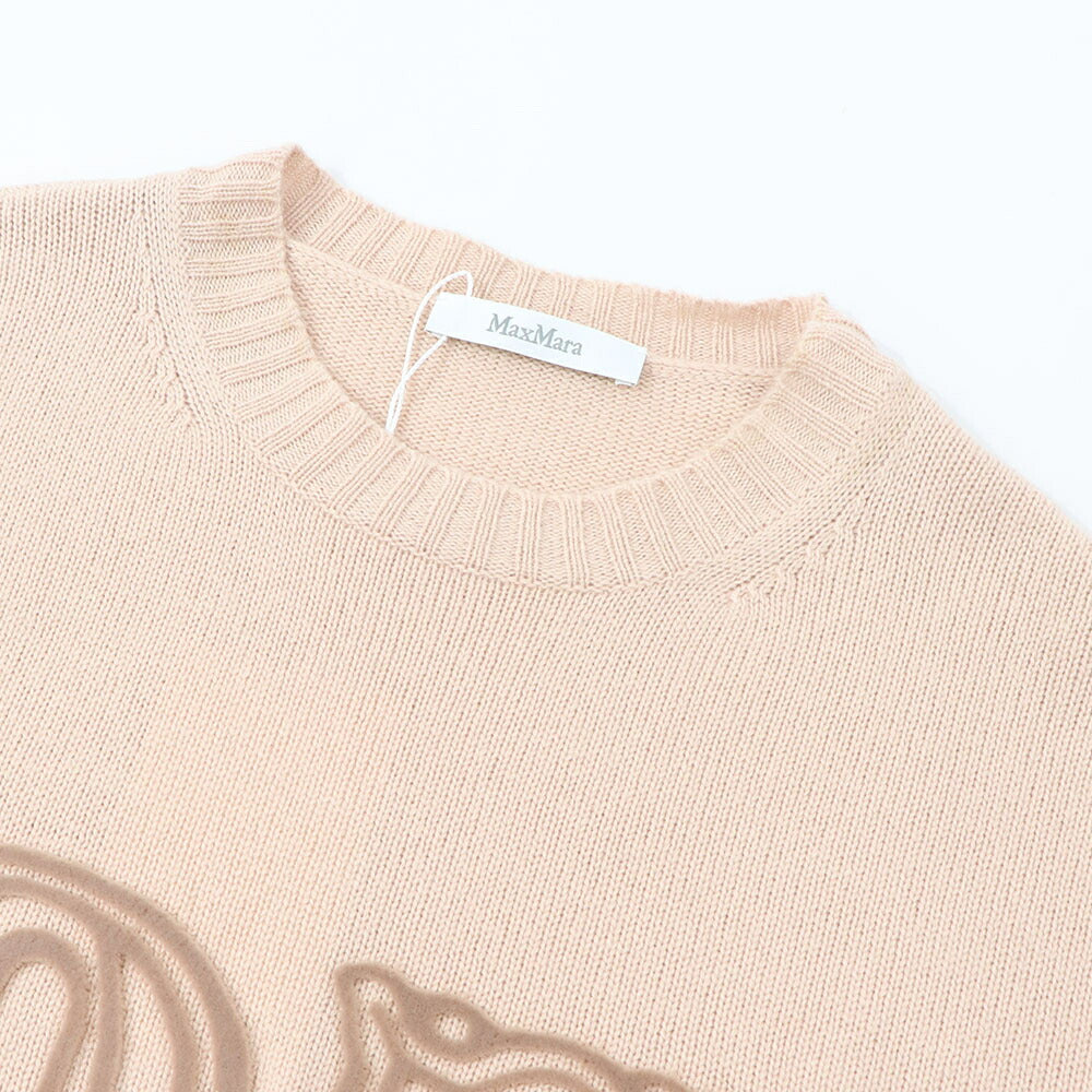 Max Mara ニット ピンク ウール カシミヤ ロゴ ニット 13660733