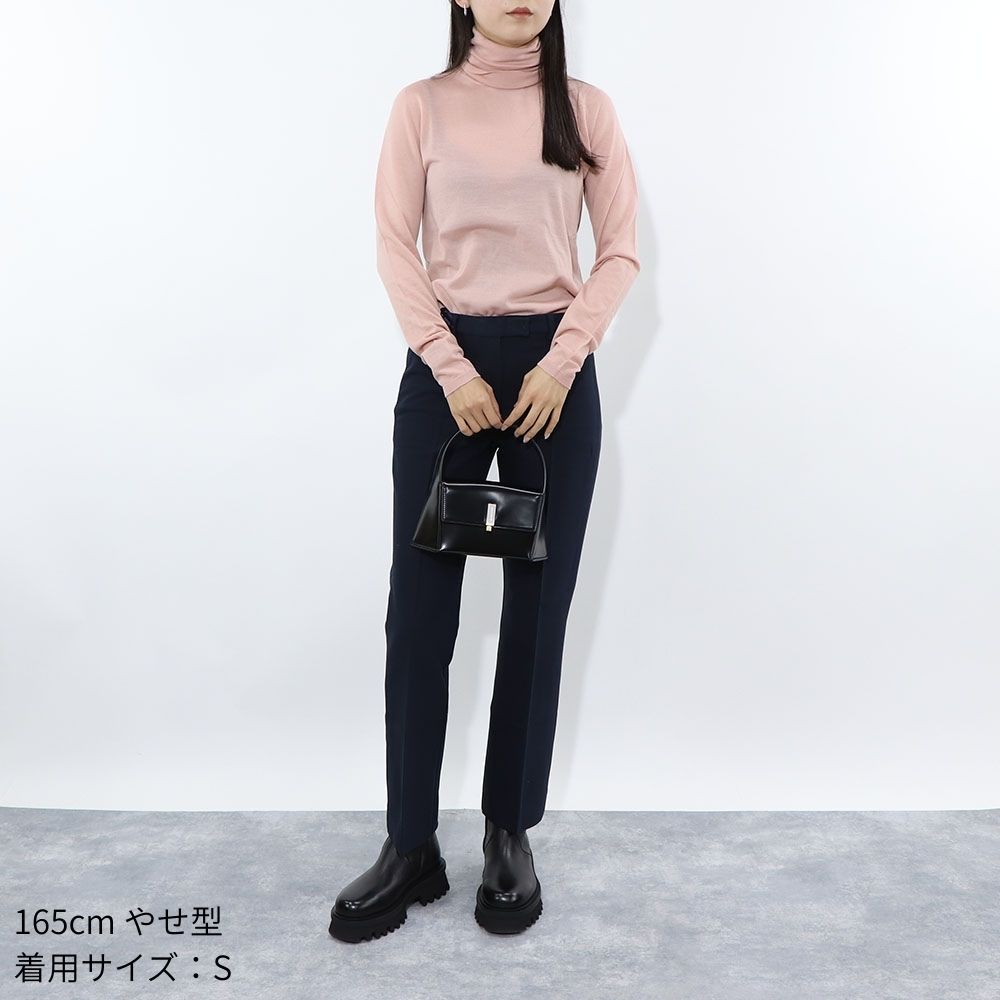 Max Mara ニット ピンク ウール タートルネック 無地 13660839