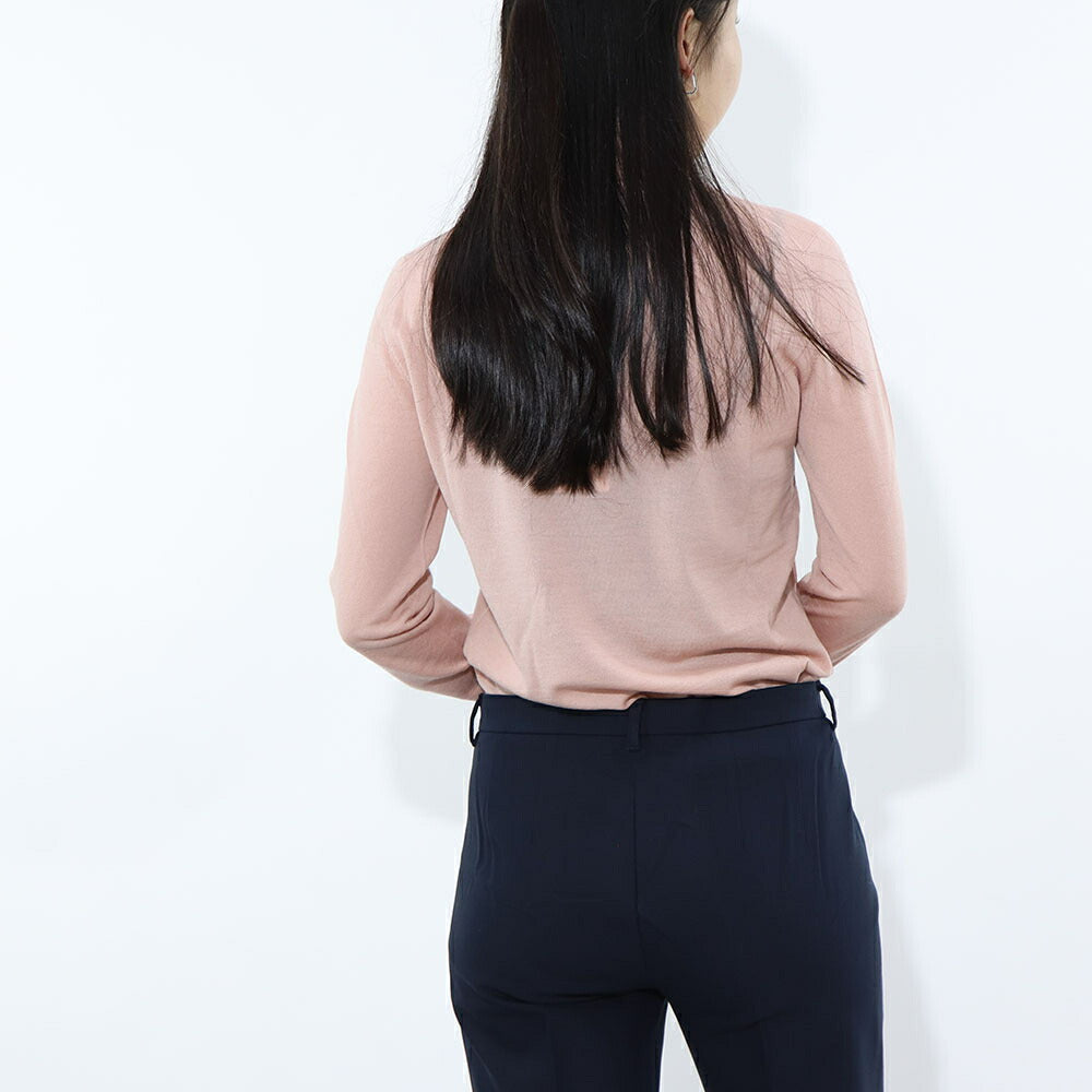 Max Mara ニット ピンク ウール タートルネック 無地 13660839