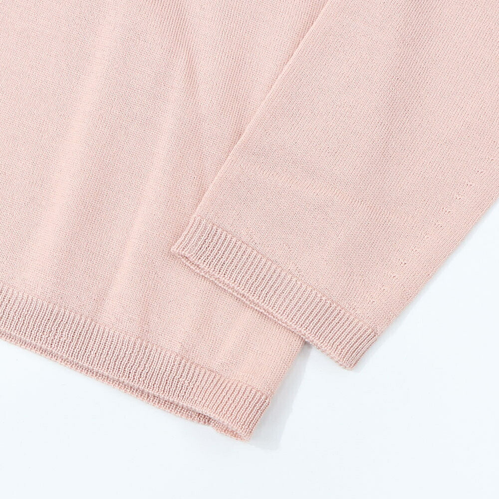 Max Mara ニット ピンク ウール タートルネック 無地 13660839