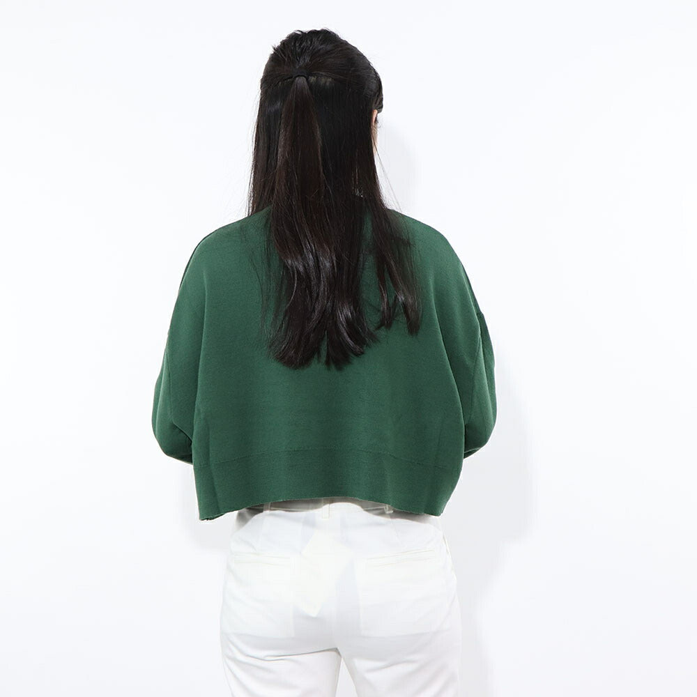 Max Mara ニット グリーン ロゴ クロップド丈 13661239