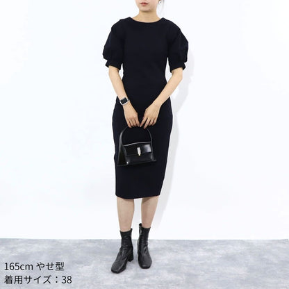 Max Mara ワンピース ネイビー ロングワンピース 16210131