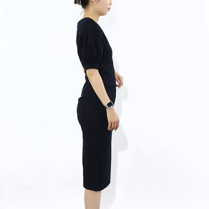 Max Mara ワンピース ネイビー ロングワンピース 16210131