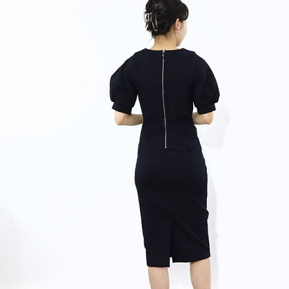 Max Mara ワンピース ネイビー ロングワンピース 16210131