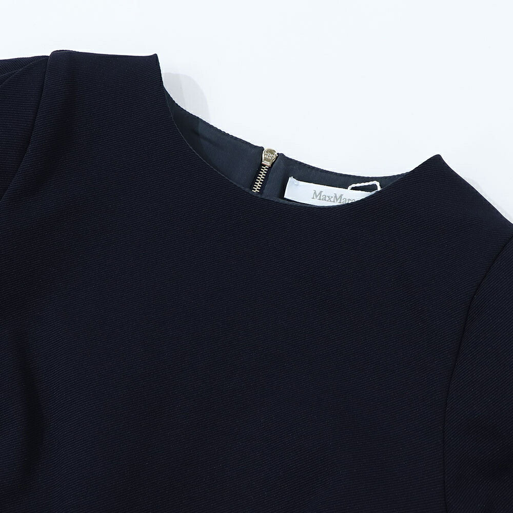 Max Mara ワンピース ネイビー ロングワンピース 16210131
