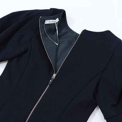 Max Mara ワンピース ネイビー ロングワンピース 16210131