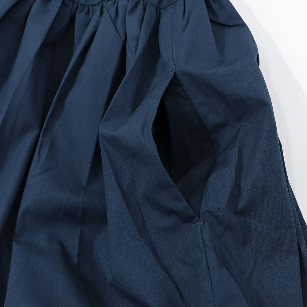 Max Mara ワンピース ネイビー Aライン ベルト付き 19221053