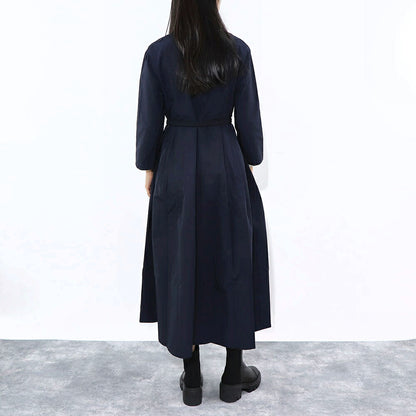 Max Mara ネイビー Ａライン シャツワンピース 19221081