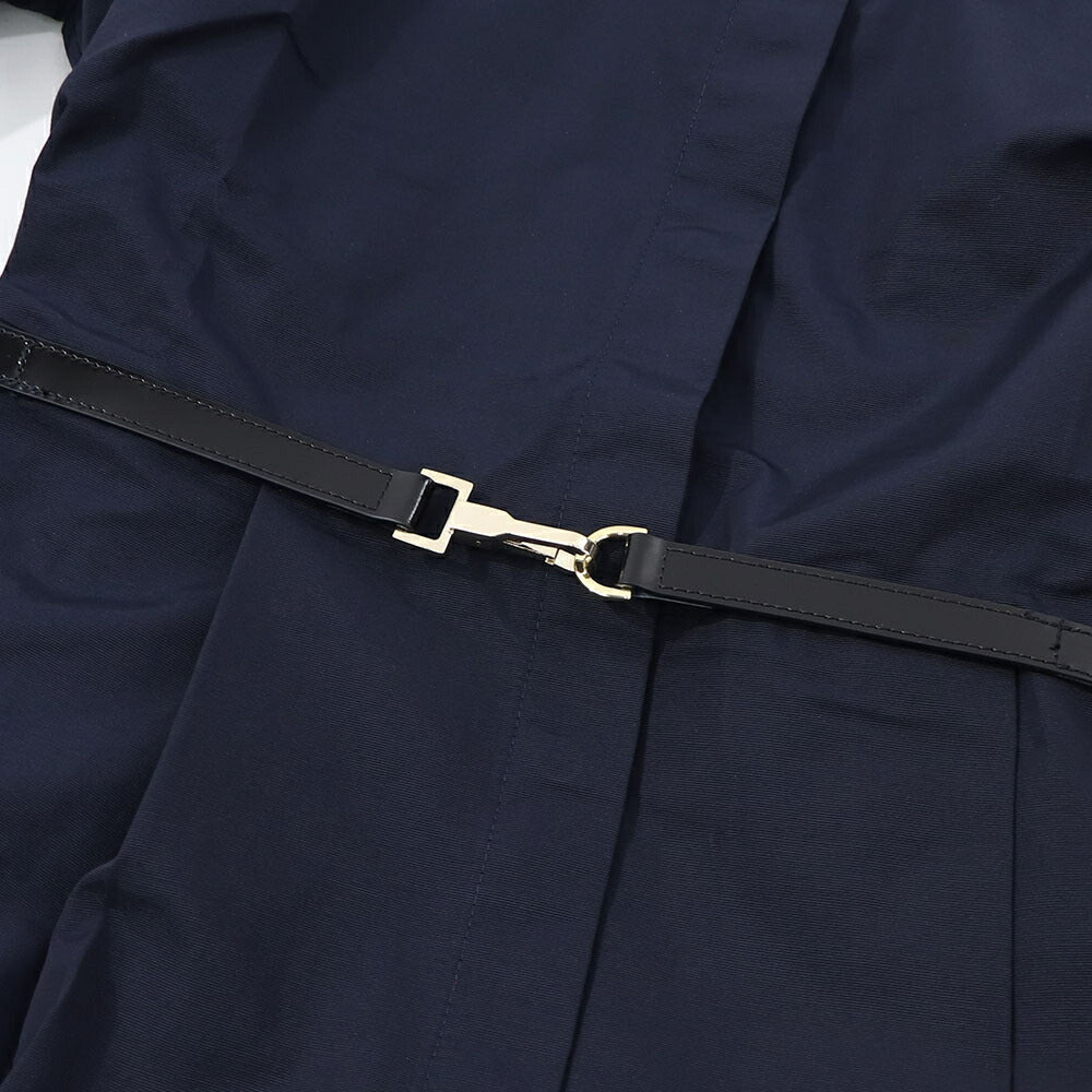 Max Mara ネイビー Ａライン シャツワンピース 19221081