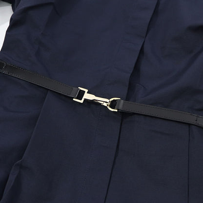 Max Mara ネイビー Ａライン シャツワンピース 19221081