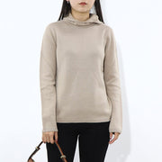 Max Mara ニット ベージュ フード付き 無地