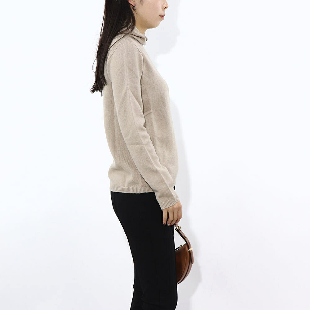 Max Mara ニット ベージュ フード付き 無地