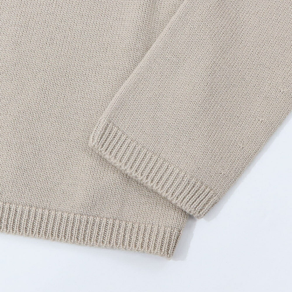 Max Mara ニット ベージュ フード付き 無地