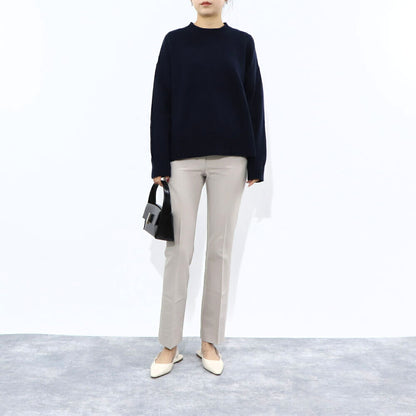 Max Mara ニット ネイビー クルーネック シンプル ニット セーター 19361091