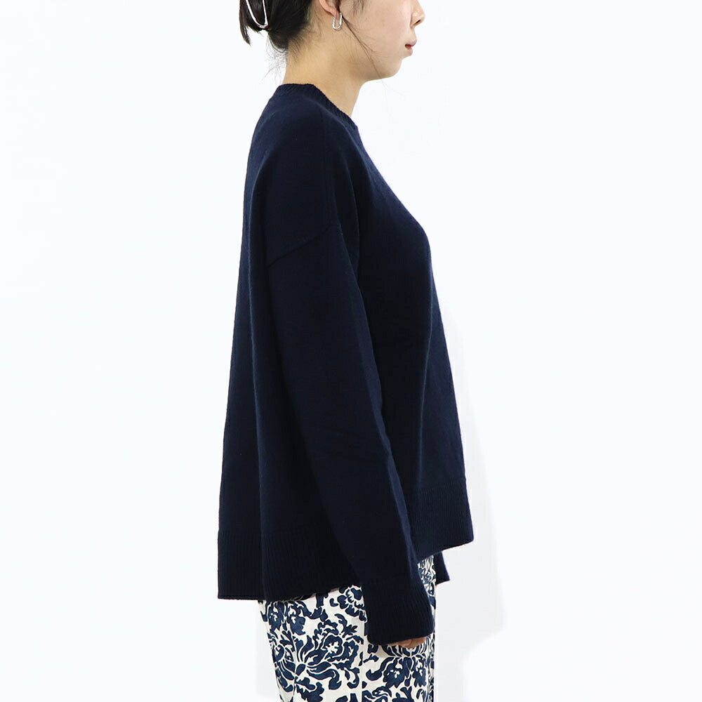 Max Mara ニット ネイビー クルーネック シンプル ニット セーター 19361091