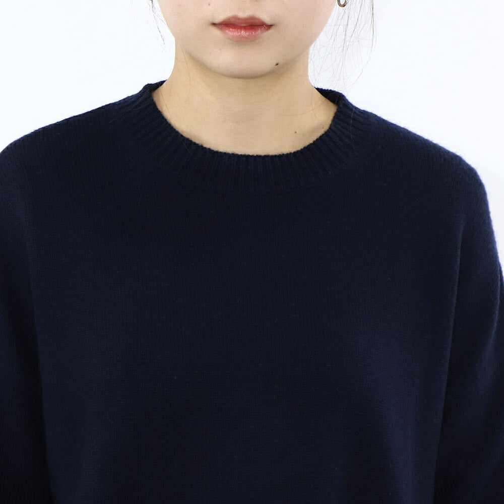 Max Mara ニット ネイビー クルーネック シンプル ニット セーター 19361091