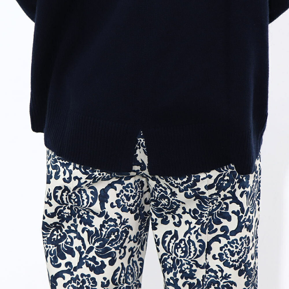 Max Mara ニット ネイビー クルーネック シンプル ニット セーター 19361091