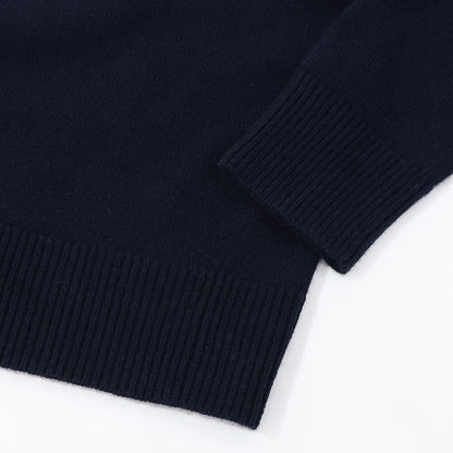 Max Mara ニット ネイビー クルーネック シンプル ニット セーター 19361091