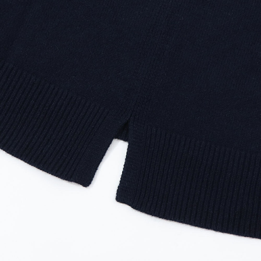 Max Mara ニット ネイビー クルーネック シンプル ニット セーター 19361091