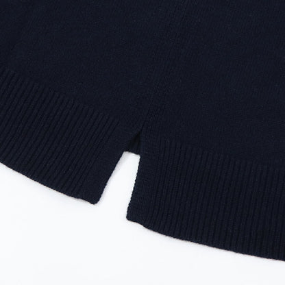 Max Mara ニット ネイビー クルーネック シンプル ニット セーター 19361091