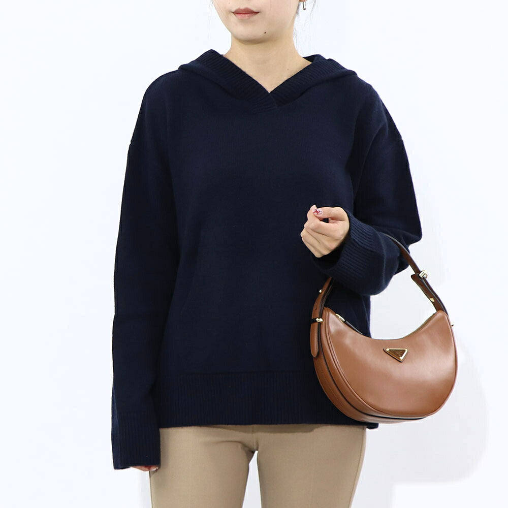 Max Mara ニット ネイビー ニット フード付き セーター 19361121