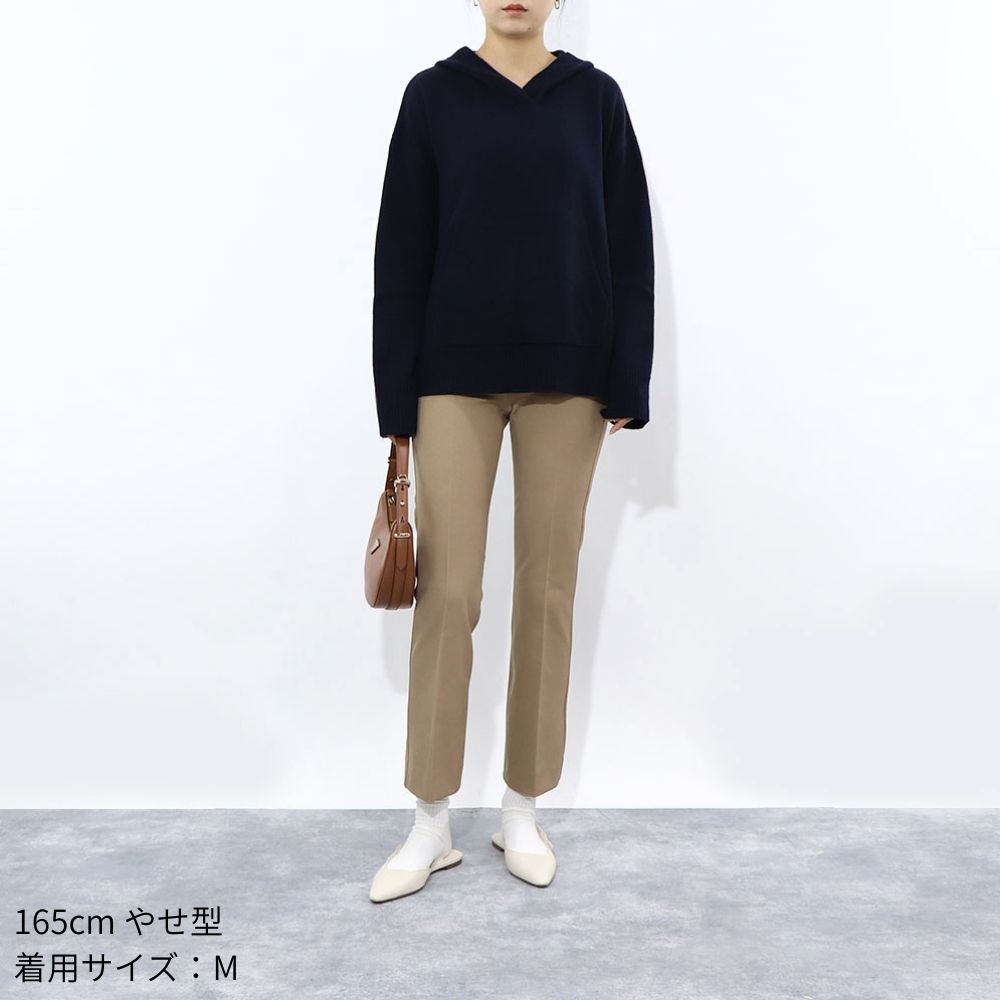Max Mara ニット ネイビー ニット フード付き セーター 19361121